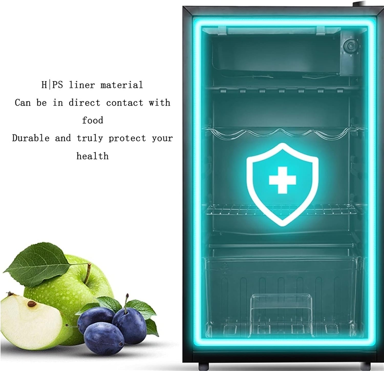 28-Bottle Wine Cabinet, Free Standing Wine Refrigerator, Independent Household Wine Cellar, Compressor Refrigeration, Tempered Glass Door