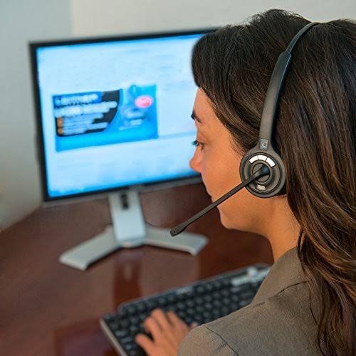 Leitner SmartSet 370 3-in-1 Bluetooth Wireless Office Headset - Works with Your