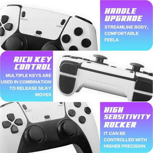 Wireless Retro Game Console, Retro Game Stick 4K HDMI Output and 2.4GHz Wireless Controller with Built-in 20000+ Games, Plug and Play Video Games for TV