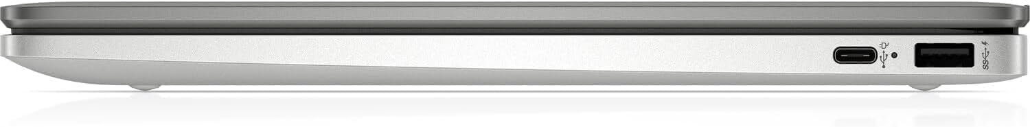 HP Chromebook 14a-na0010ca, 14-inch HD Laptop Intel Celeron N4000 4GB RAM 64GB eMMC USB-C, Wi-Fi & Bluetooth Built-in HD Camera Notebook, Small Computer PC, Google Chrome OS, Mineral Silver (Renewed)