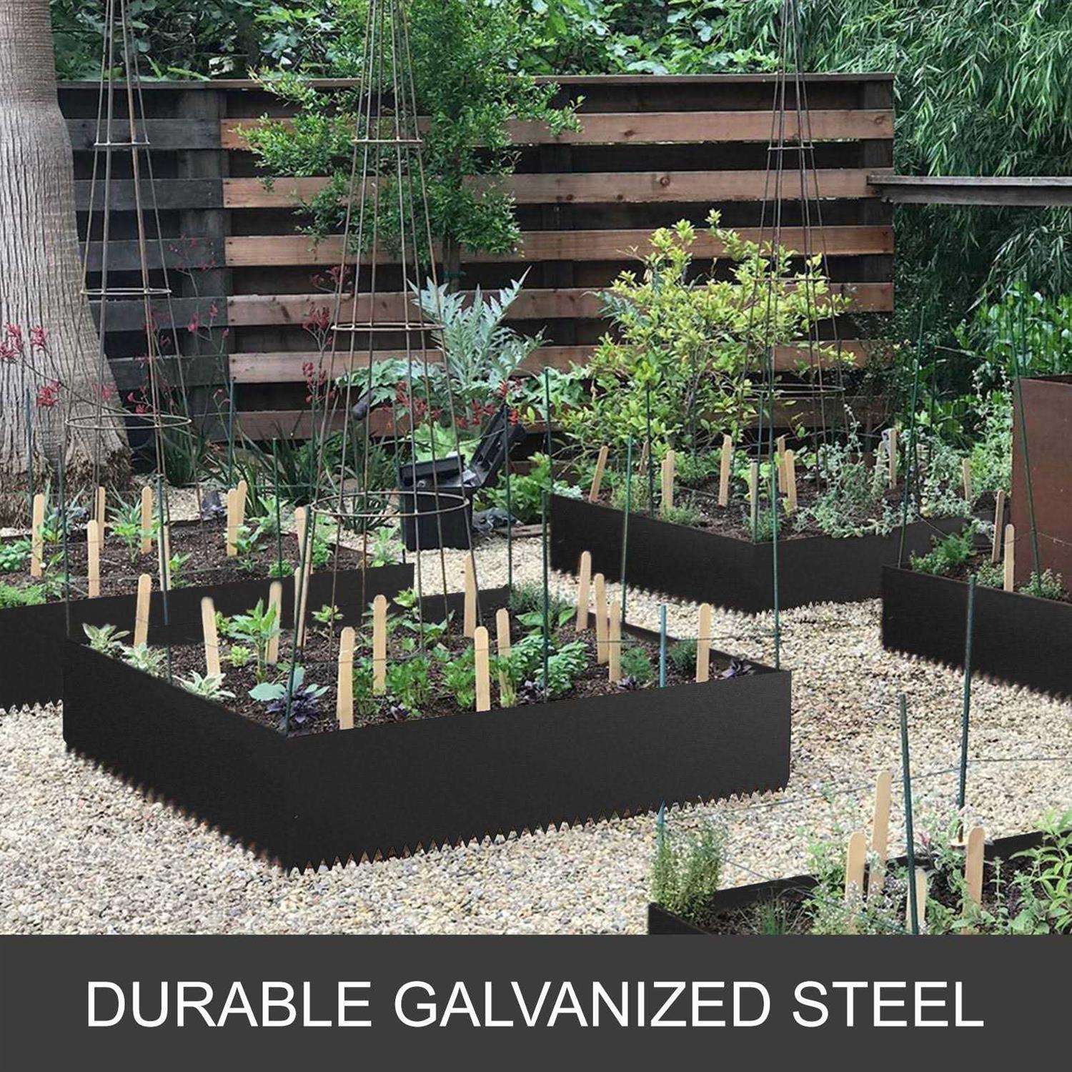 VEVOR Steel Landscape Edging 40 x Steel Edging Steel Garden Edging Border,Landscape Edging,Steel Lawn Edging,Garden - Shop Hardware Tools Online Store