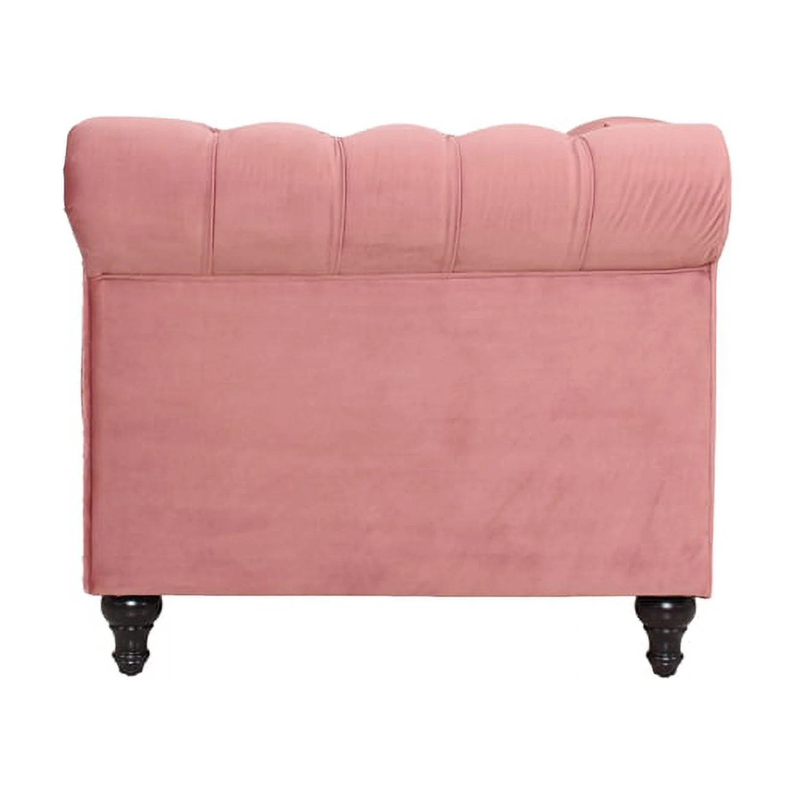 Home Square 2 Piece Microfiber Living Room Loveseat Set in Smoky Rose