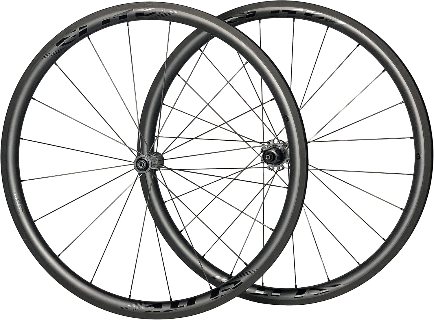 ELITEWHEELS Road Bike Carbon Wheels 700c Clincher 38/50/60/88mm Carbon Wheelset Tubeless Ready Cycling Wheel U Shape
