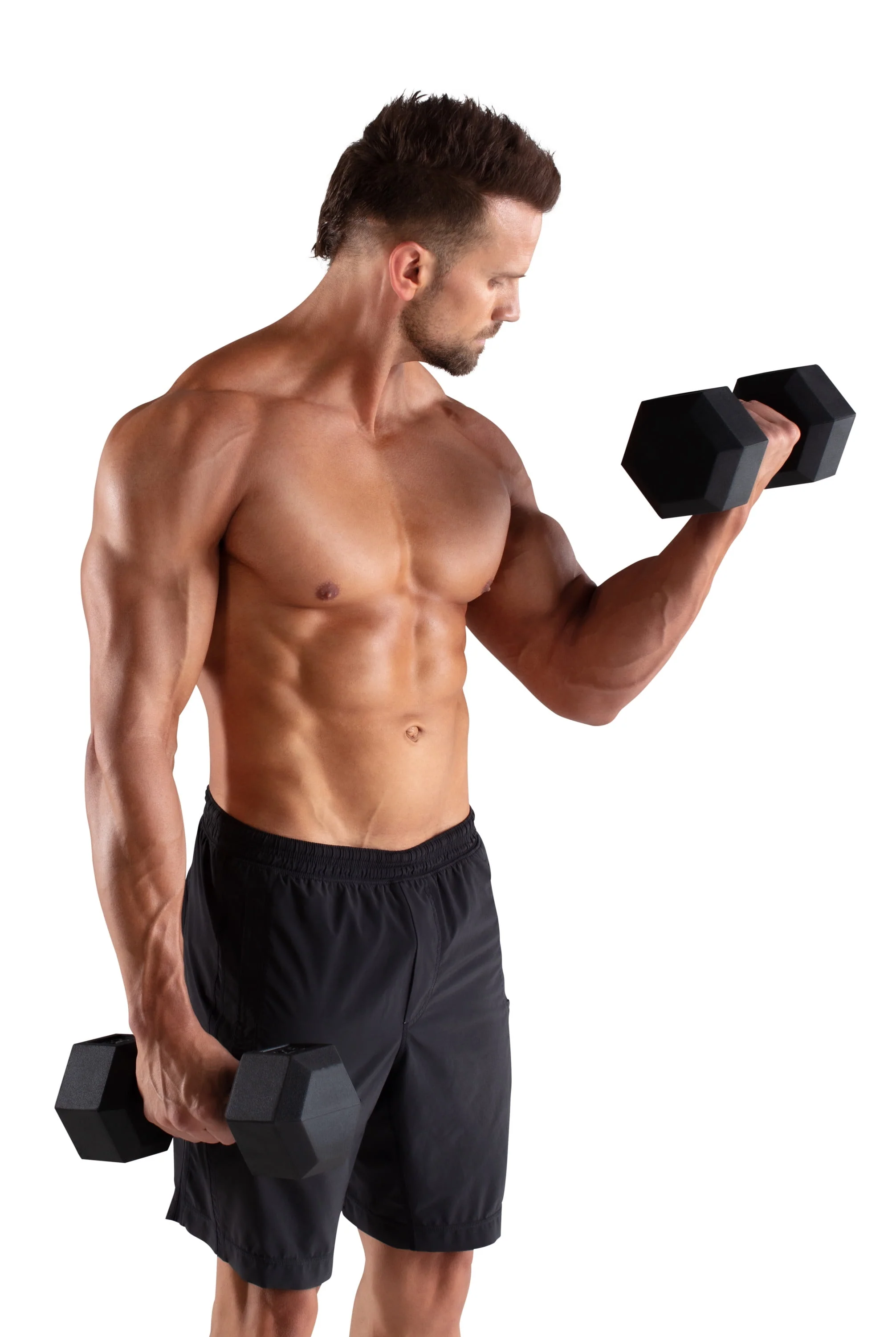 Weider, 25lb Rubber Hex Dumbbell, Single