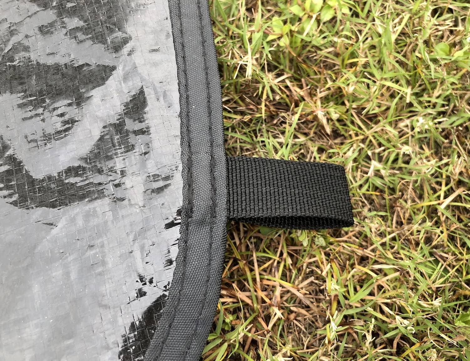 CACKOK Bell Tent Footprint Mat Waterproof Groundsheet for Yurt Tent and Teepee Tent Portable Black Tarp for Picnic Camping