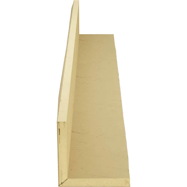 Ekena Millwork BMSD2C0040X040X144PP 4x22W x 4x22H x 12&L 2-Sided (L-beam) Sandblasted Endurathane Faux Wood Ceiling Beam, Natura