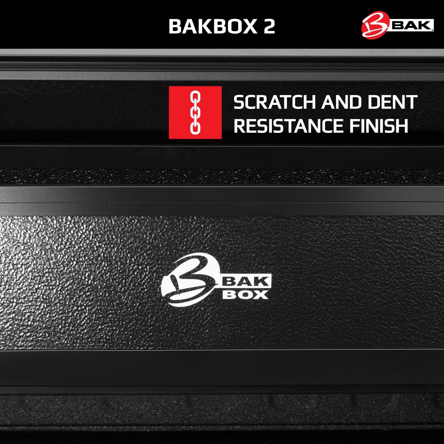 BAK BAKBox 2 Fold-Away Utility Box | 92120 | Fits 2014 - 2022 Chevy/GMC Silverado/Sierra (w/o CarbonPro Bed) 1500, 2015-21 2500/3500HD All Beds , Black