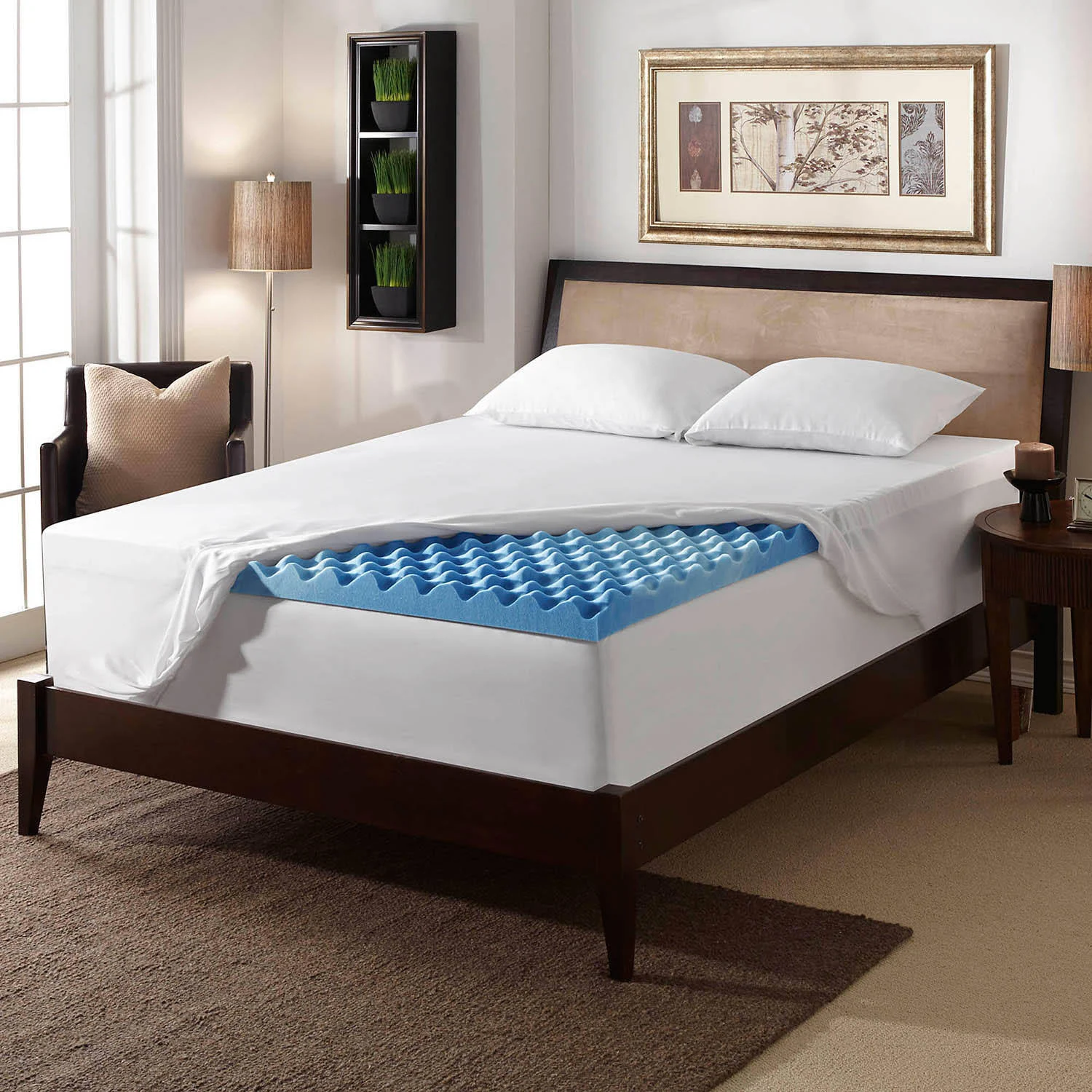 Serta 3x22 Gel - Memory Foam Airflow Topper - King