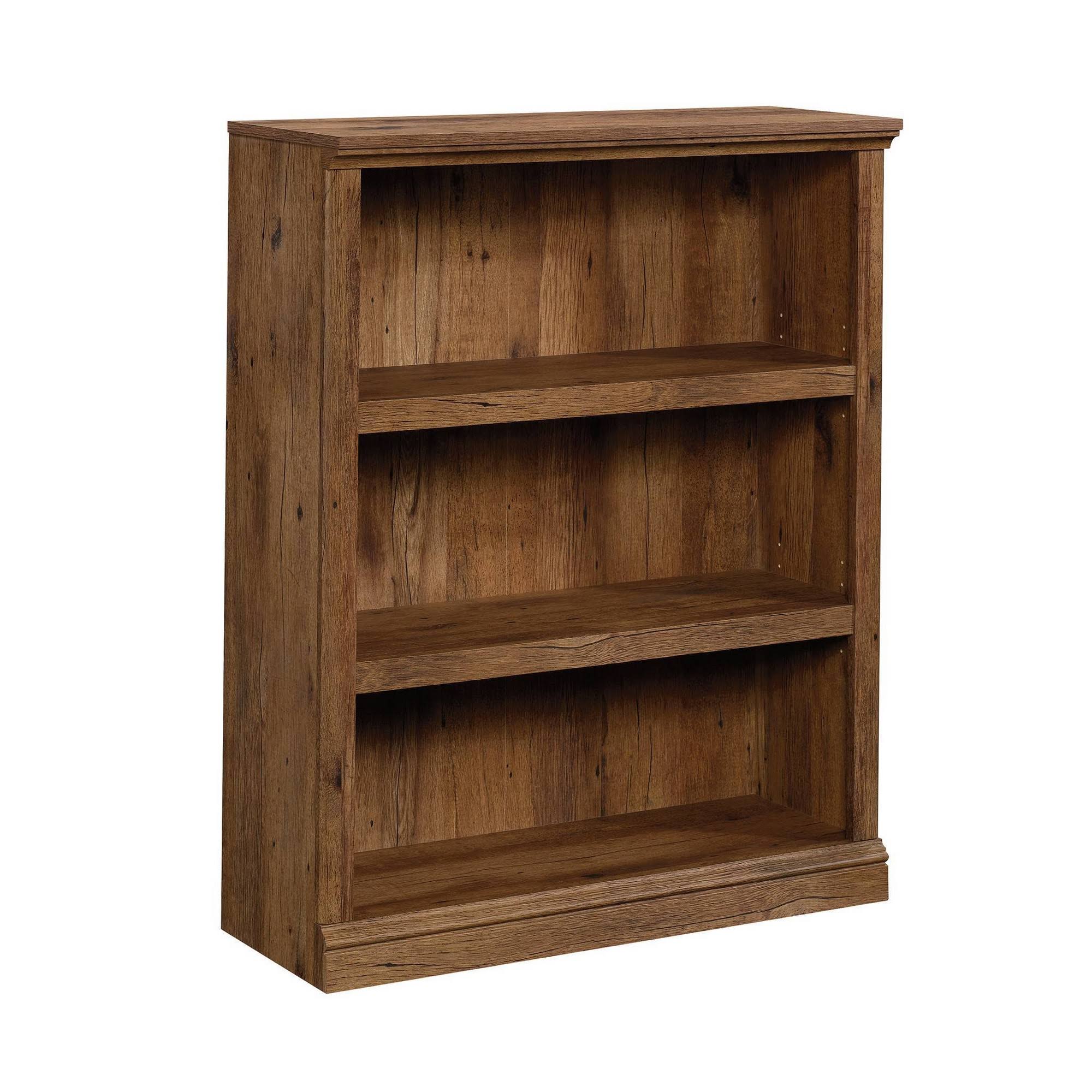 Sauder Miscellaneous Storage 3-Shelf Bookcase, Vintage Oak Finish