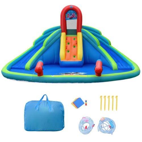 Inflatable Water Slide Bounce House with Mighty Splash Pool