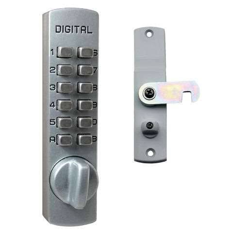Lockey C-170-BB Mechanical Keyless Cabinet Surface Mount Cam Lock - Bright Brass