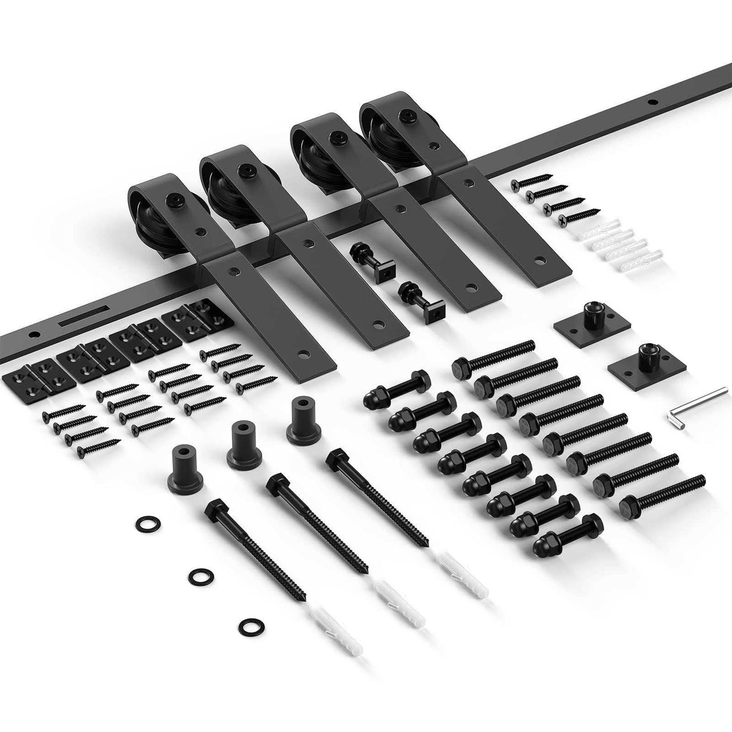 ROOMTEC 4ft Bi-Folding Sliding Barn Door Hardware Track Kit - Shop Hardware Tools Online Store