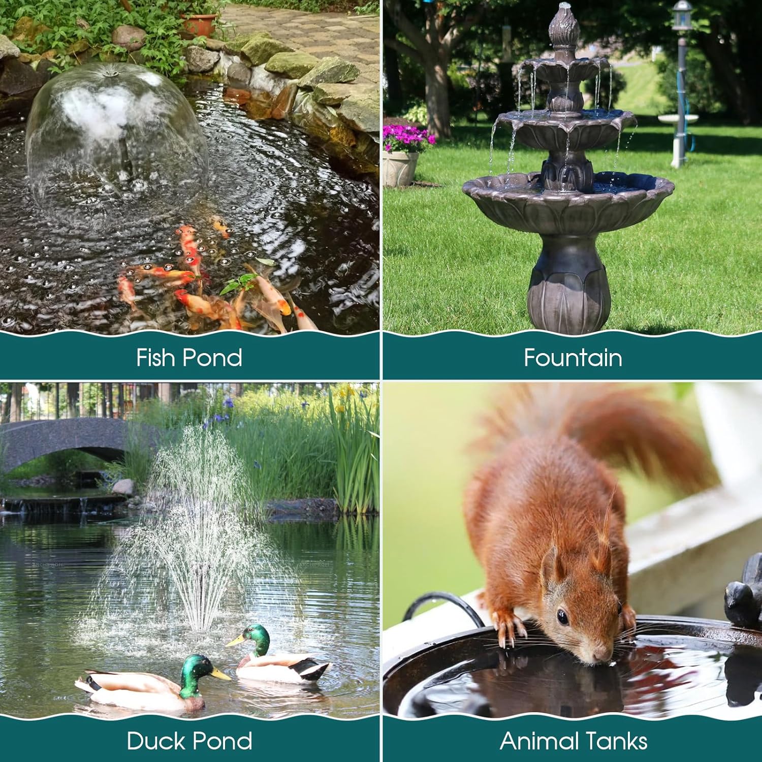 Antfraer 55W Solar Pond Filter with Water Pump, Solar Fountain Pump with Pond Filter Kit, Solar Pond Filter Box, 6.6 Clear Tubing for Outdoor Pond Garden Fountain Waterfall Water Feature