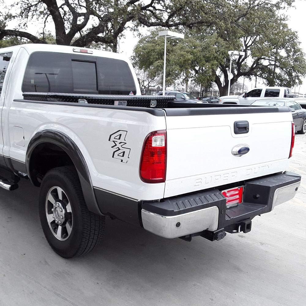 PIT66 Tailgate Moulding Cap, Compatible with 2008-2016 Ford F250 F350 F450 F550 Super Duty (NOT Fit Integrated Step Tailgate), Tailgate Protector Cover, FO1904104, BC3Z9940602B
