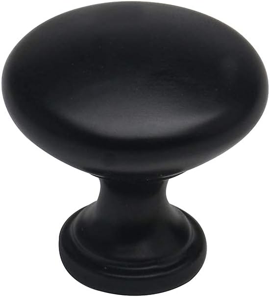 Cabinet Hardware Oval Mushroom Knob - 1-2/5 Diameter 36mm, 10 Pack (Brushed Satin Nickel) Pack of 2