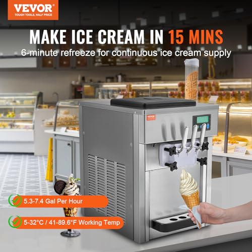 VEVOR Soft Serve Ice Cream Maker
