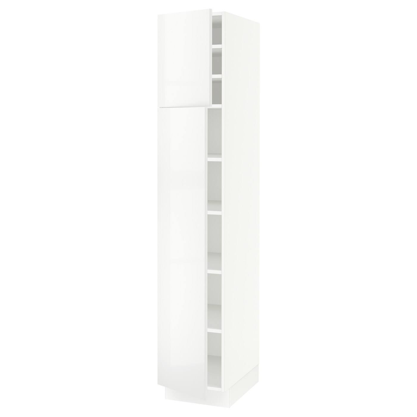IKEA - SEKTION High Cabinet with shelves/2 Doors, white/Ringhult White, 15x24x80 49358026