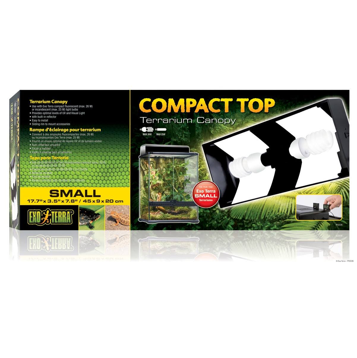 Exo Terra Compact Top Flourescent Terrarium Canopy