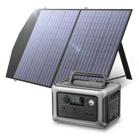 Solar Generator Kit 600W Portable Power Station 100W Solar Panel - Shop Hardware Tools Online Store