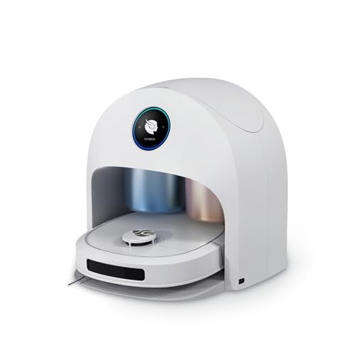 XWOW R2 Robot Vacuum and Mop Combo with Real-Time Cleaning Crawler Mop, Robot Vacuum Cleaner with Laser Obstacle Avoidance LDS Lidar Navigation, Self Cleaning Dock Self Filling Washing and Drying