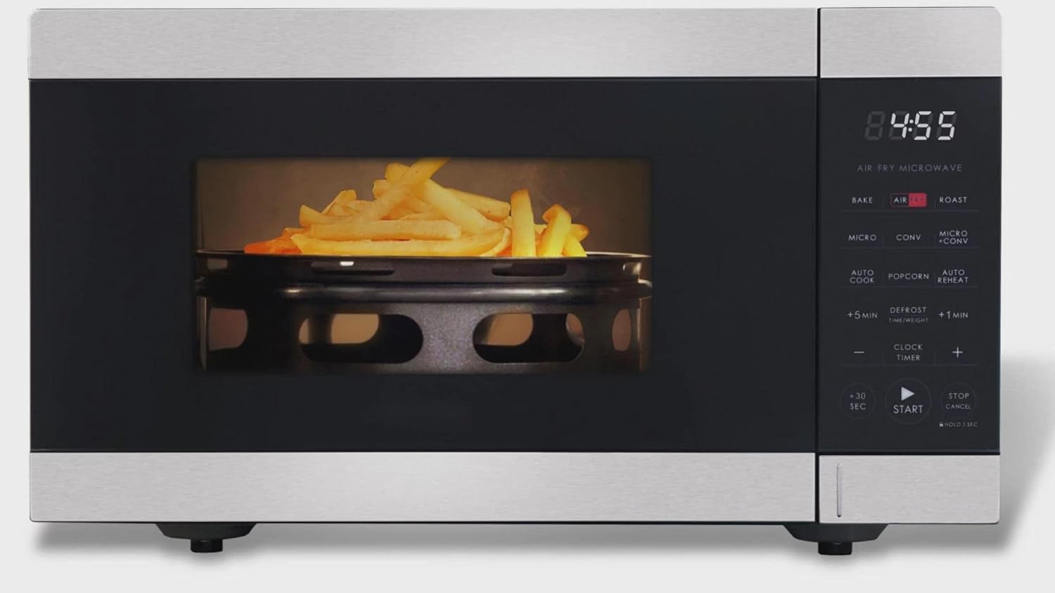 0.9 Cu ft Air Fry Microwave, 900 Watts, Stainless Steel/AA