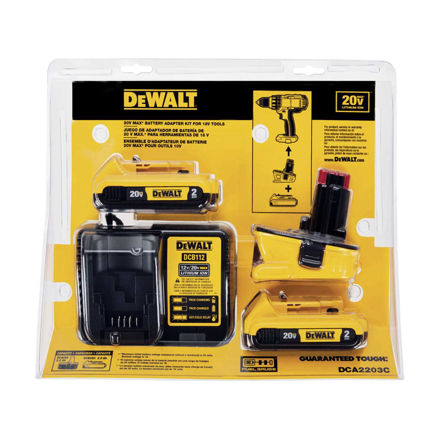 Dewalt 18V-20V Battery Adapter Kit DCA2203C - Shop Hardware Tools Online Store