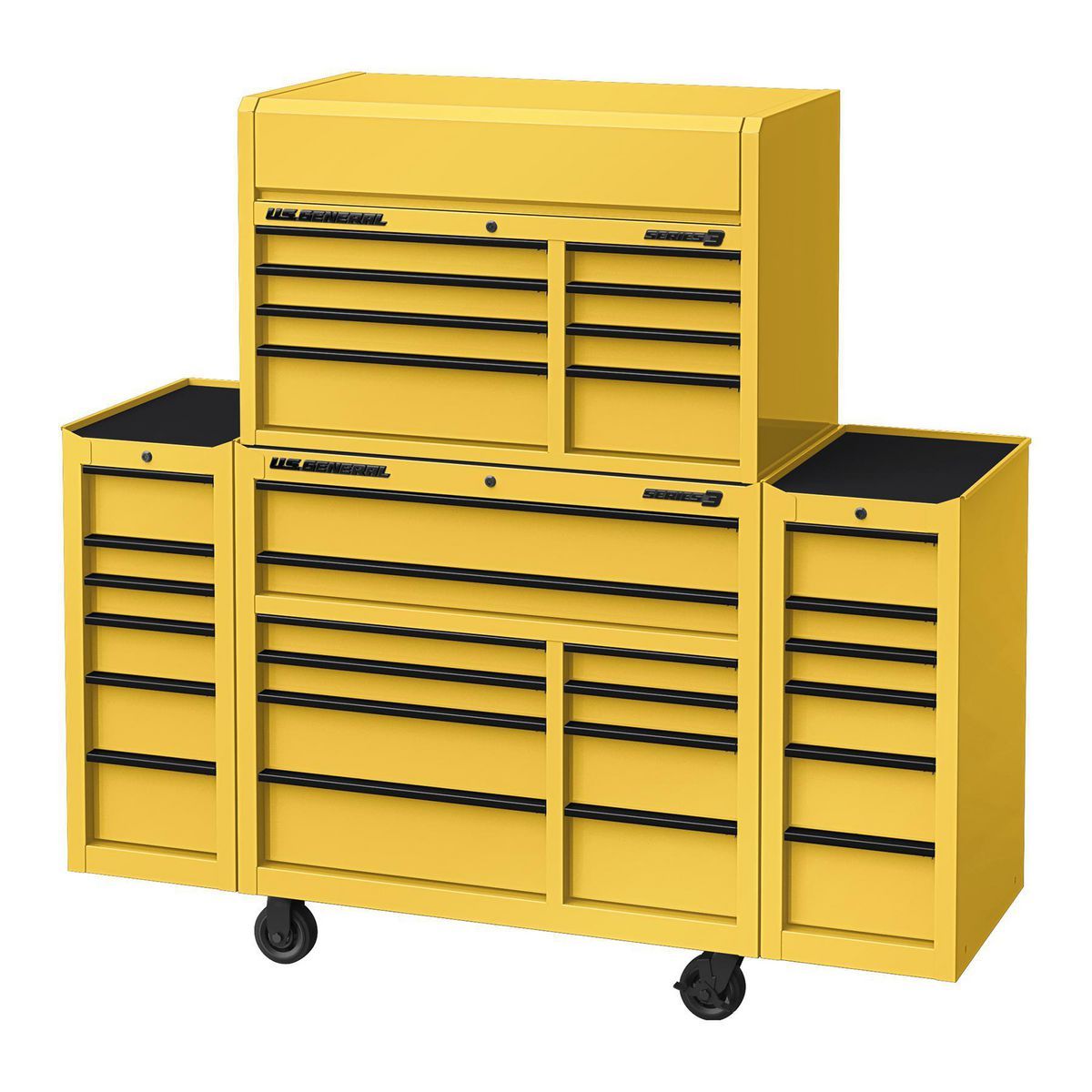 U.S. GENERAL 42 in. x 22 in. Top Chest, Series 3, Black