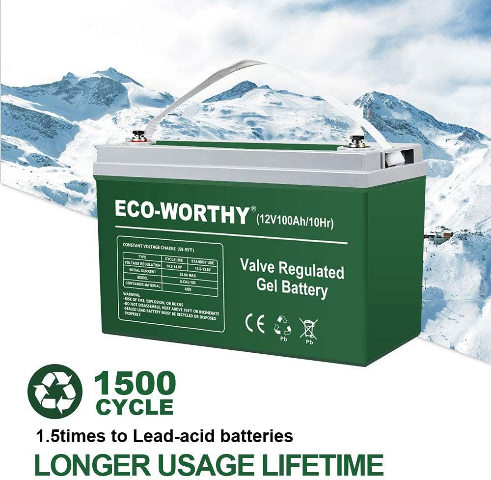ECO-WORTHY 400 Watt 24 Volt Solar Panel Kit Off Grid with 4pcs 100W Solar Panels + 60A Charge Controller + Accessories Needed for RV, Cabins, Caravan, Shed，etc