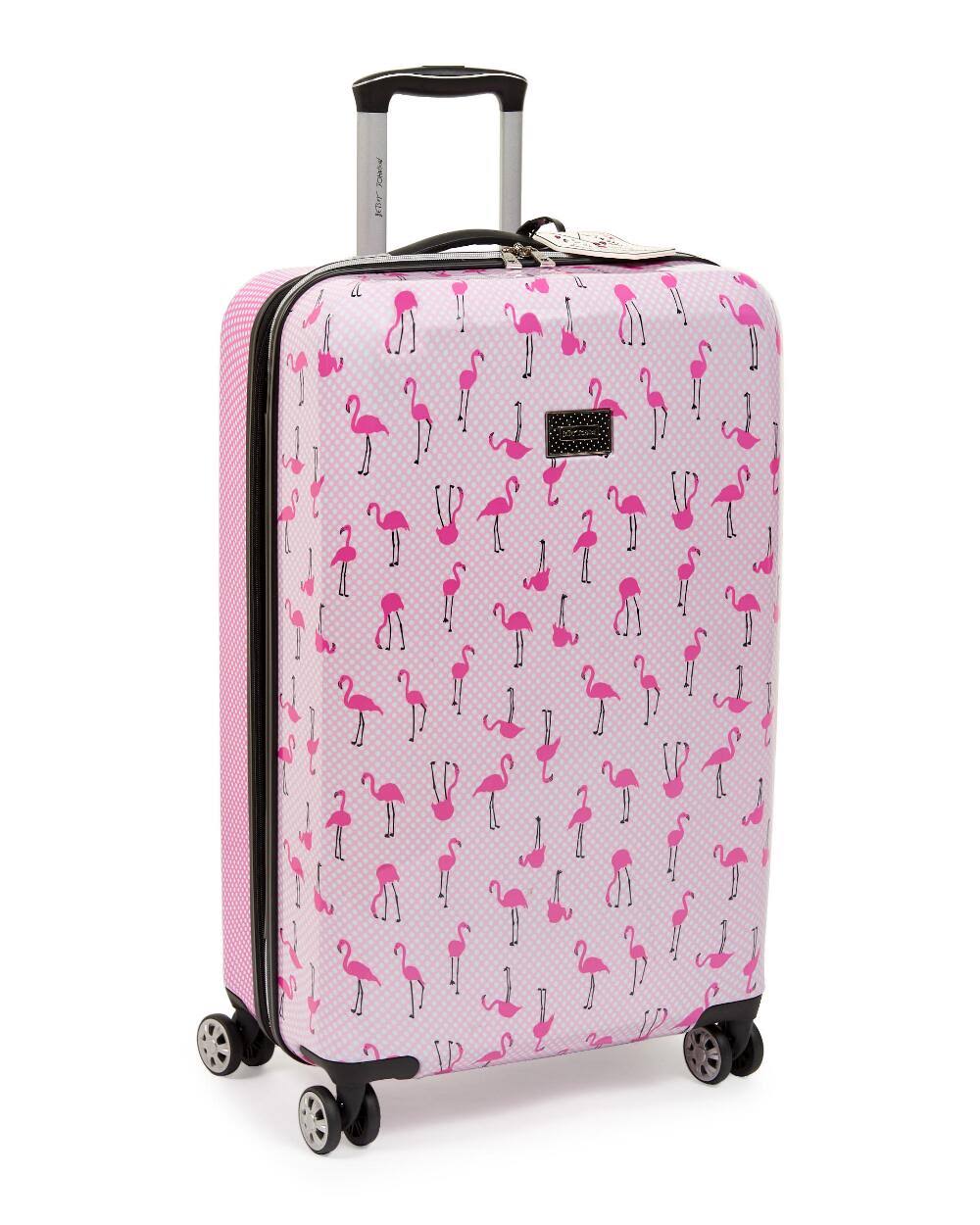 Betsey Johnson Flamingo Strut 26in. Spinner Multi