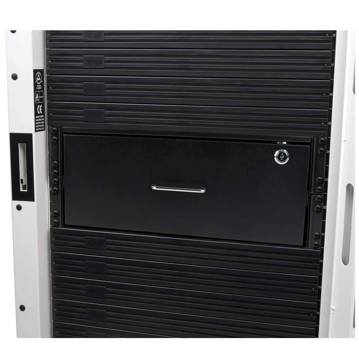 Tripp Lite 4U Locking Rackmount Storage Drawer Rack Enclosures/ Open Frame Rack storage drawer