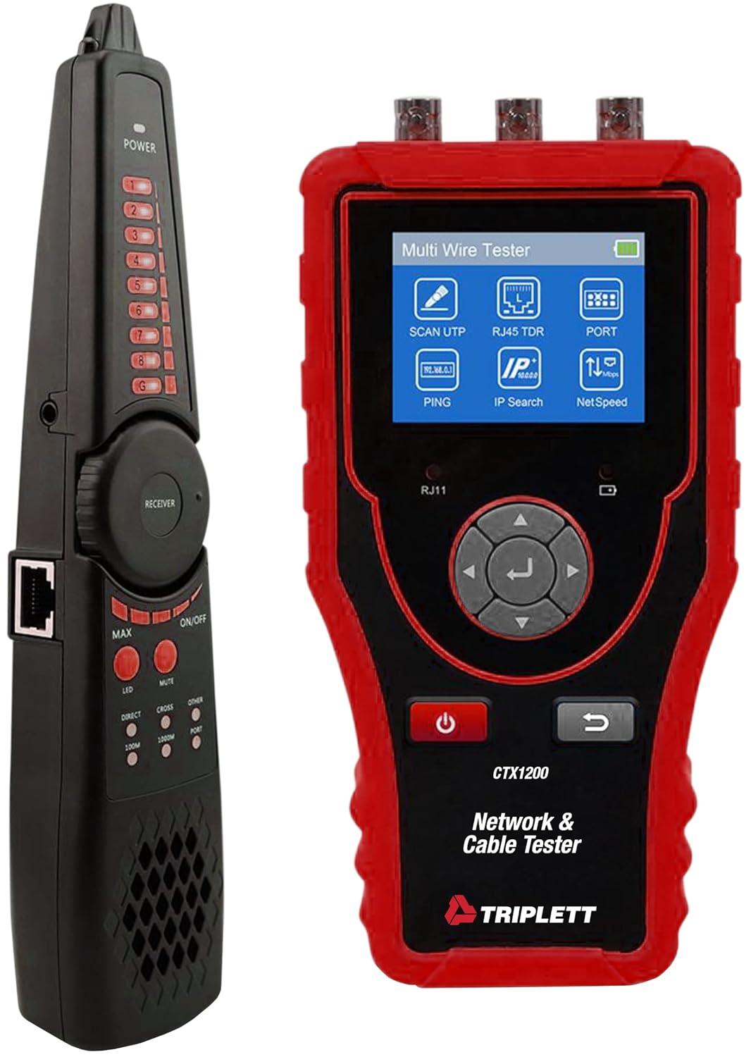 Triplett Fox & Hound Premium Tone and Probe Wire Tracing Kit Generates Multiple Tones with Adjustable Sensitivity for Electrical Wire, LAN Cable, Telephone, and More (3399)