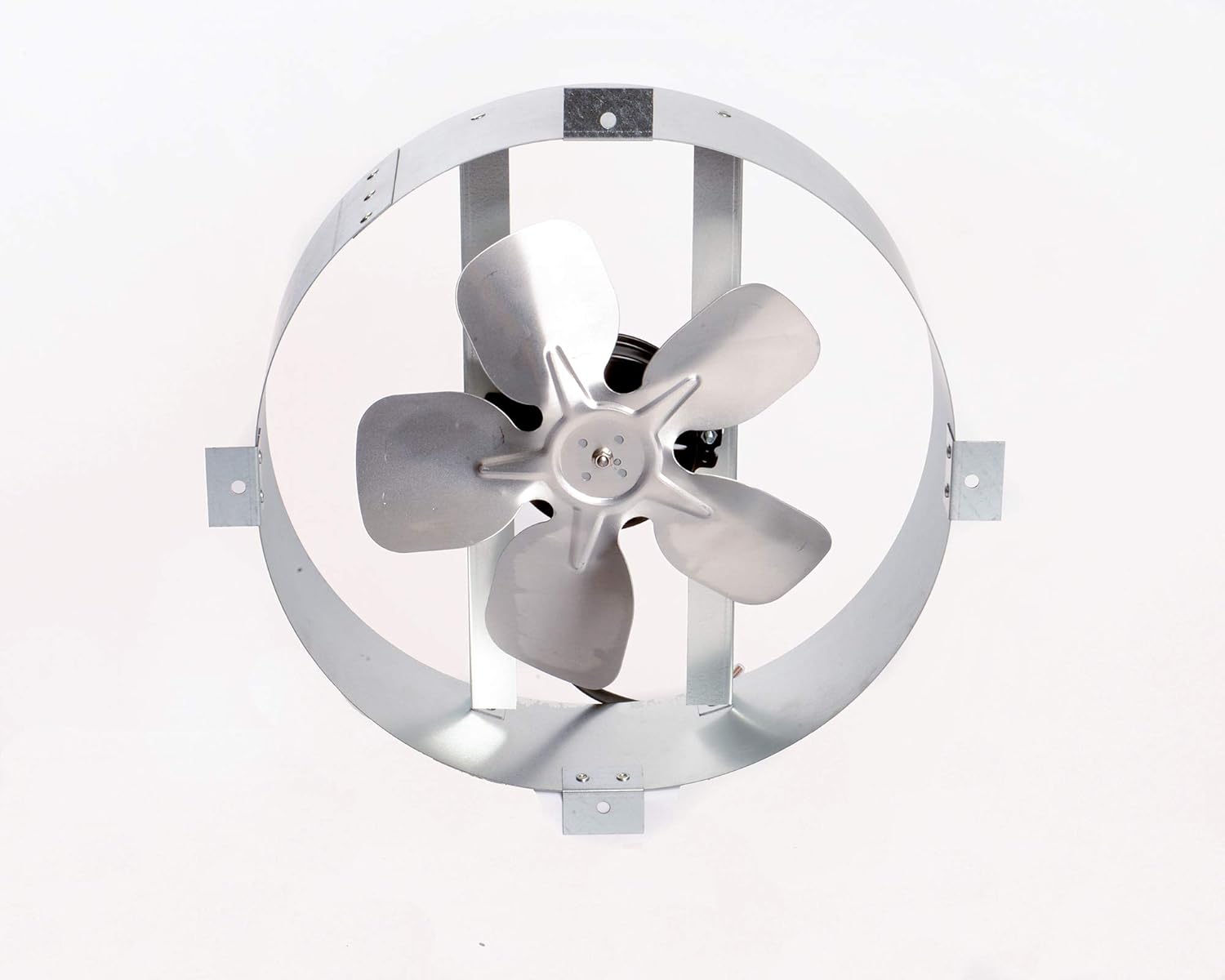 Amtrak Solar Powerful Exhaust Fan 80 Watt motor Galvanized 12 Inch fan, Solar Powered Motor, Gable Mount, Attic Ventilator for House, Chicken Coop, Shed, Garage & RV (Fan Only) Pack of 2