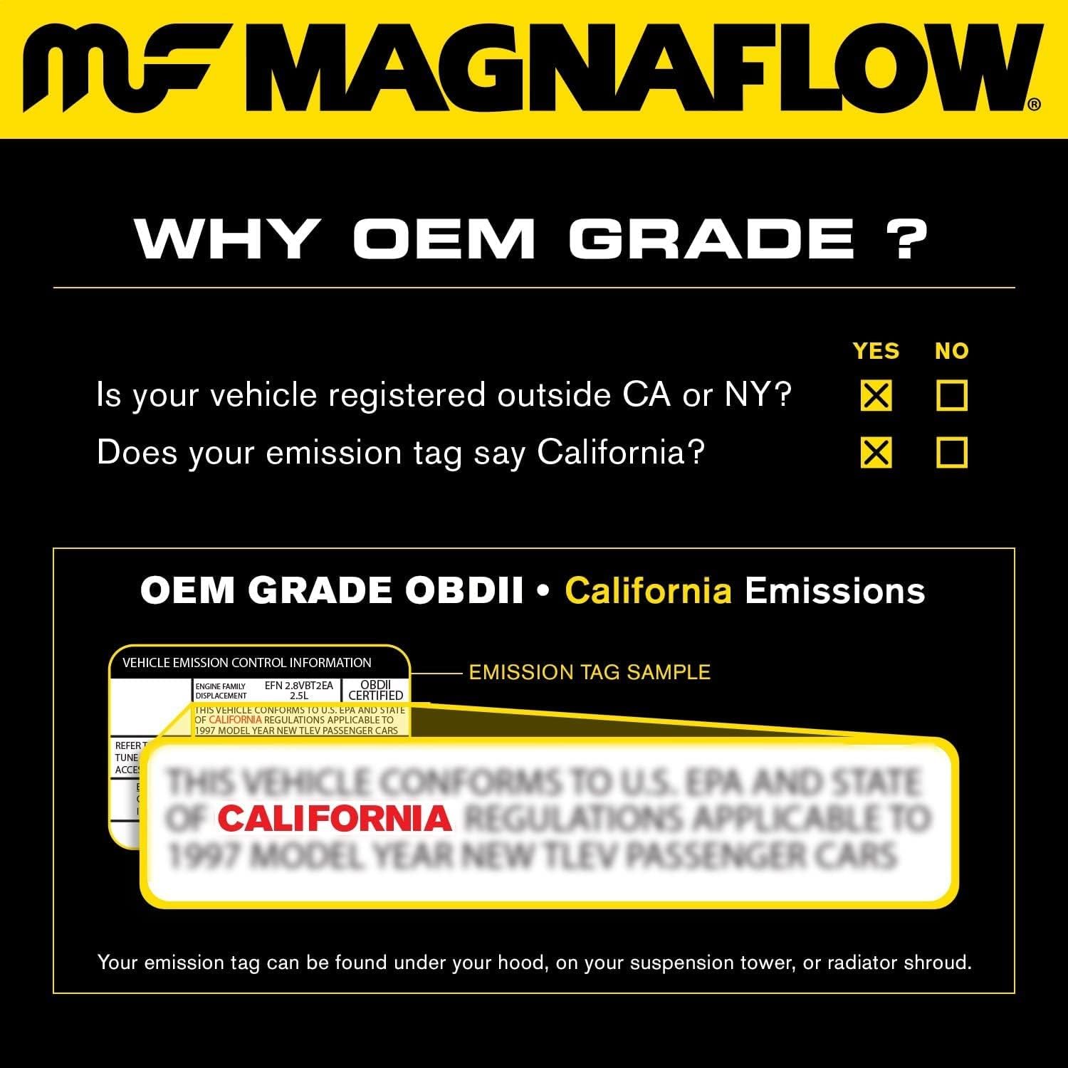 MagnaFlow 49448 Direct Fit Catalytic Converter (Non-CARB Compliant)
