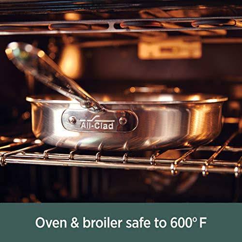 All-Clad BD55508 D5 Brushed 18/10 Stainless Steel 5-Ply Bonded Dishwasher Safe Stockpot Cookware, 8-Quart, Silver