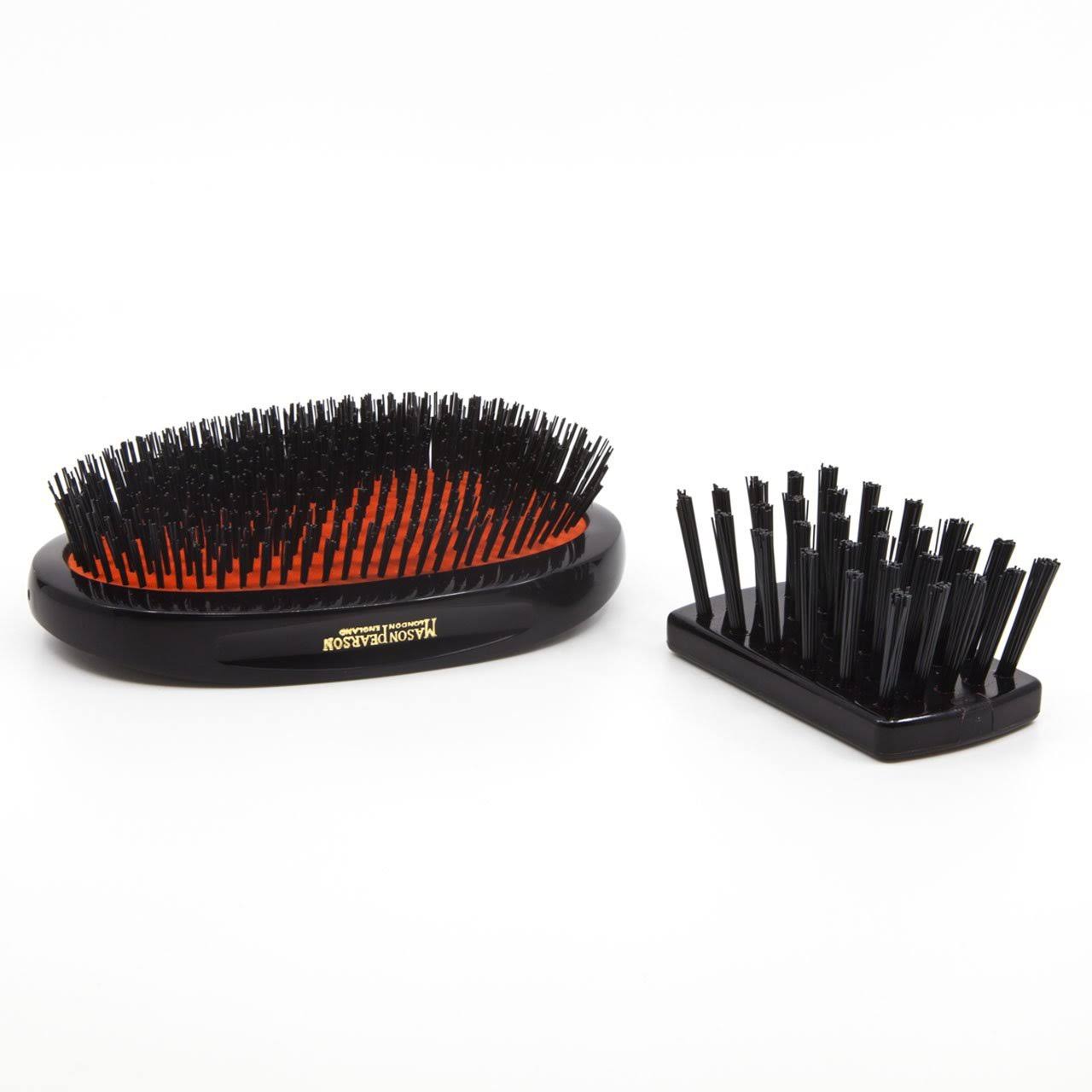 Mason Pearson - Boar Bristle - Large Extra Military Pure Bistle Large Size Hair Bush (Dark Ruby) 1pc