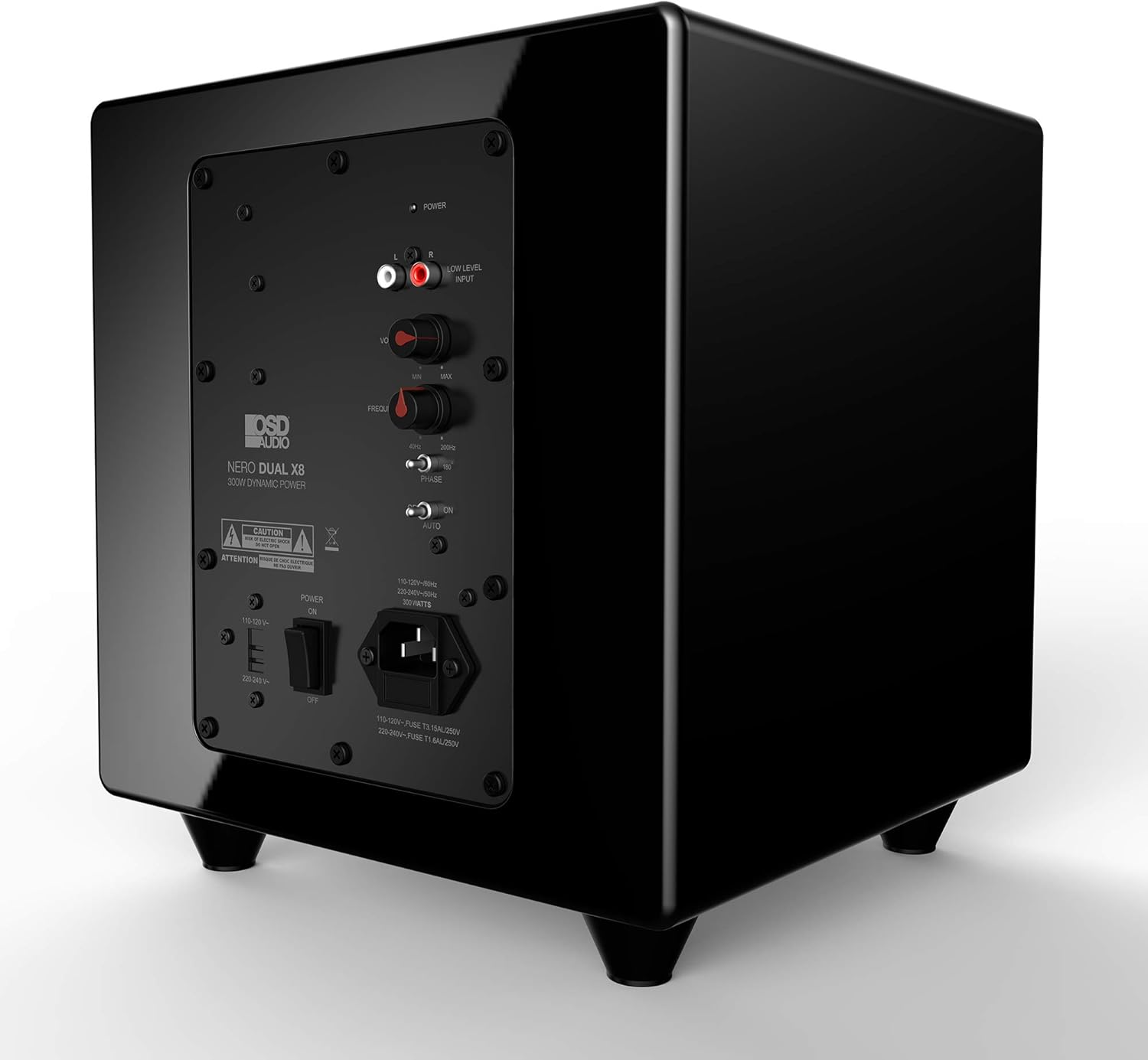 OSD Audio 400W Ported Cylinder Cabinetry Home Theater Subwoofer, Nero Tubebass-10