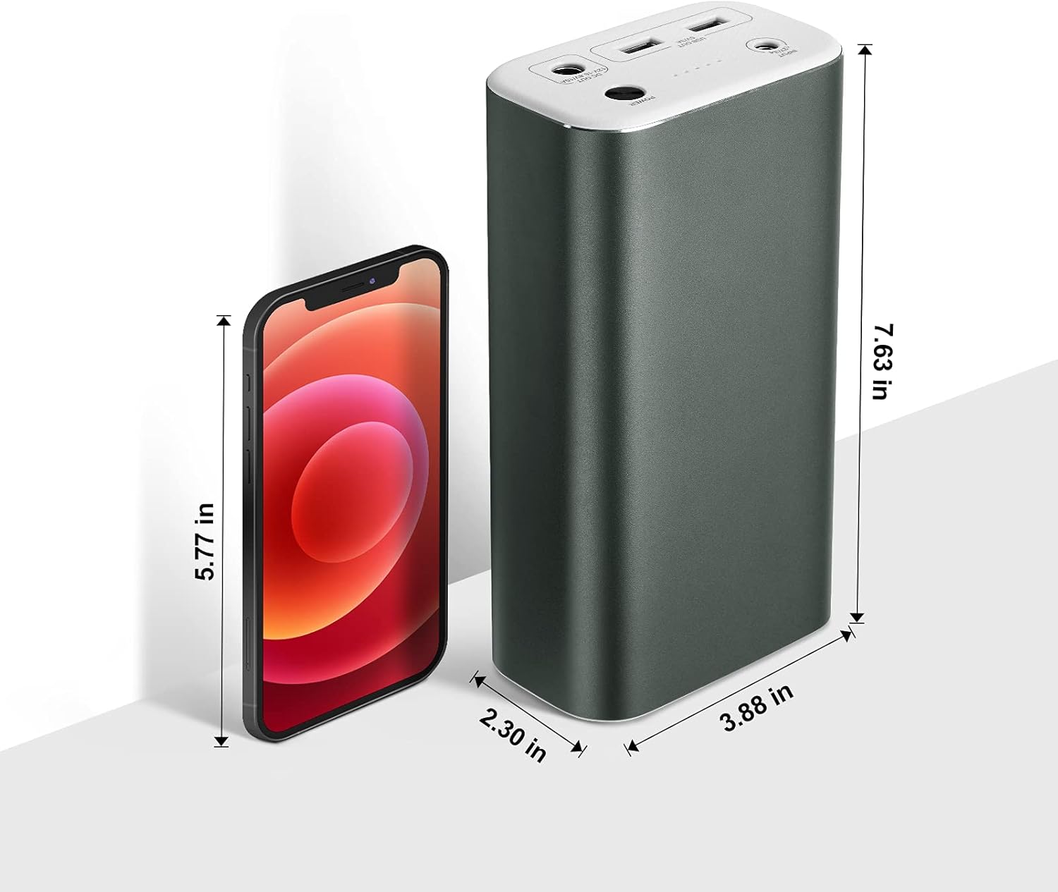 JOYTUTUS Portable Power Station for 12 Volt Refrigerator - 216Wh Backup Battery with 12-16.8V/10A DC Output & 5V/3A USB Output, External Power Supply Suitable for Car Fridge, Cooler, Deal for Camping, Road Trip, Emergency, Outdoor