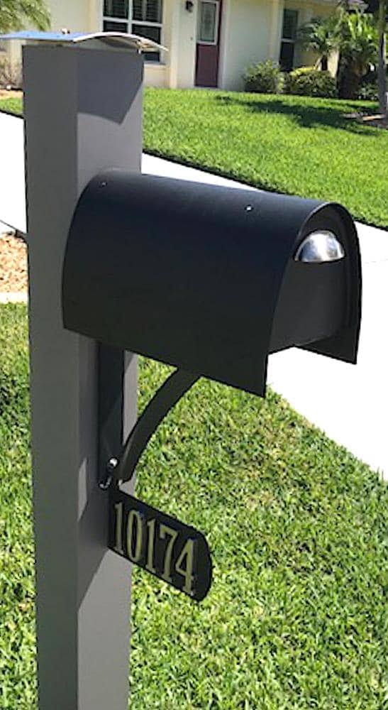 Spira Mailbox Post BRACKET, Black