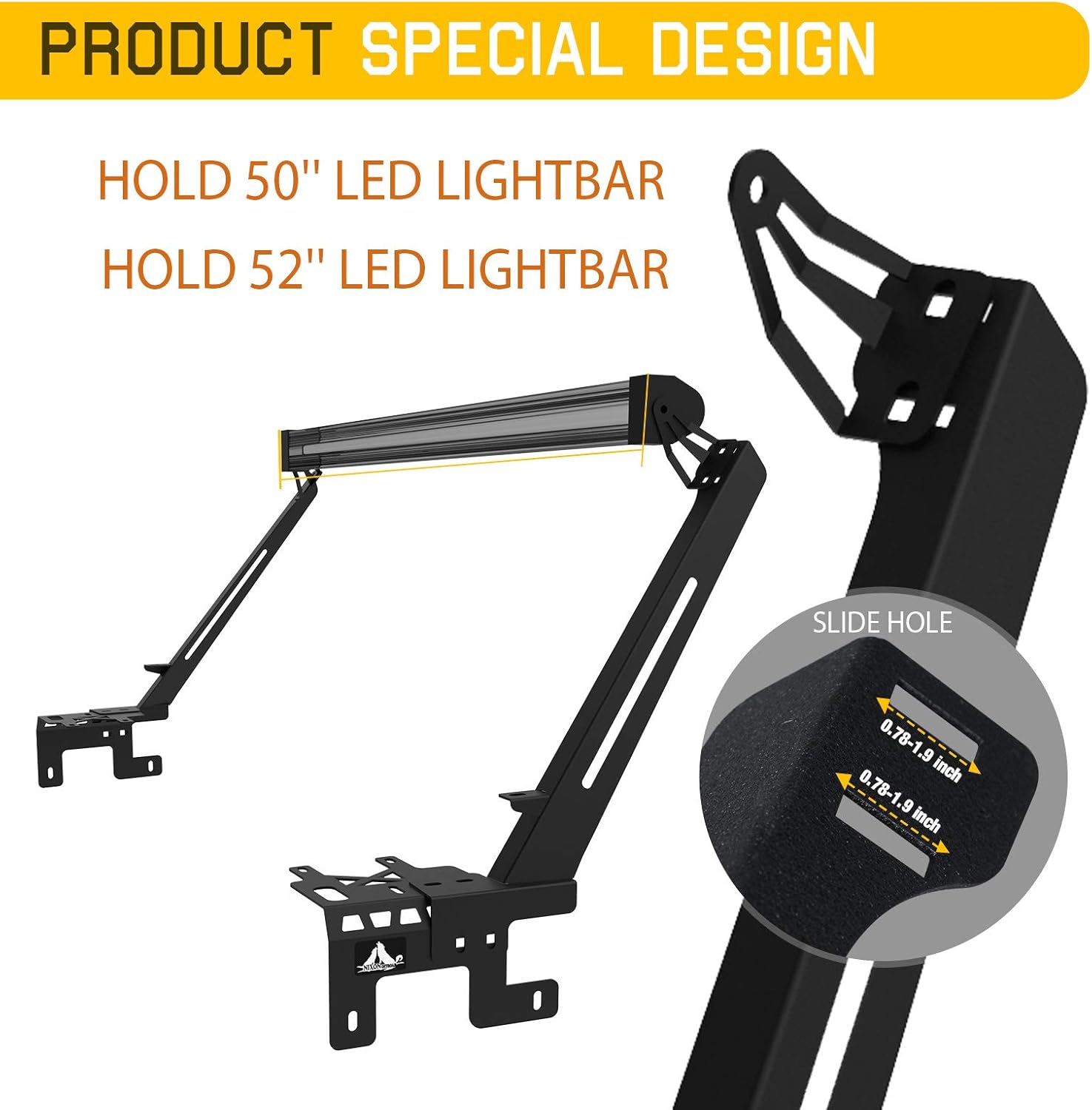 A-Pillar LED Lights Bar Mounting Brackets for 2018-2020 Jeep Wrangler JL/JLU with 2 LED Lights, Jeep Wrangler Light Bar Bracket Accessories