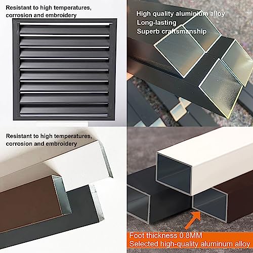 Air conditioner fence for outside units - Anti-Theft Sturdy Aluminum AC Covers. Mini split pipe cover and condenser cover to hide air conditioner. Outdoor unit protection.