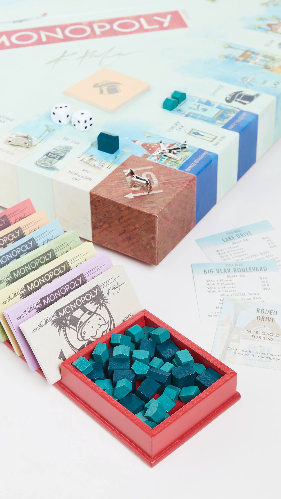 WS Game Company Monopoly California Dreaming Edition by Kathleen Keifer