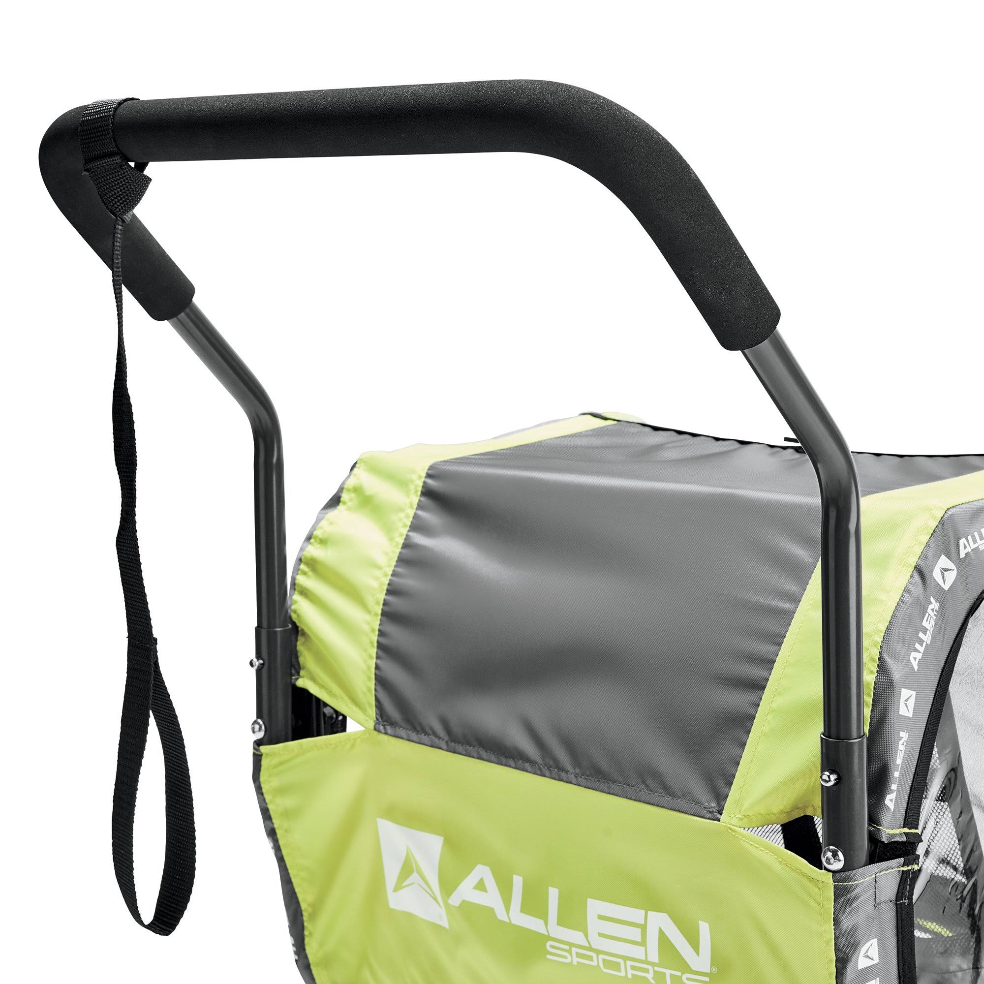 Allen Sports 2-Child Bicycle Trailer and Stroller, Model As2, Orange