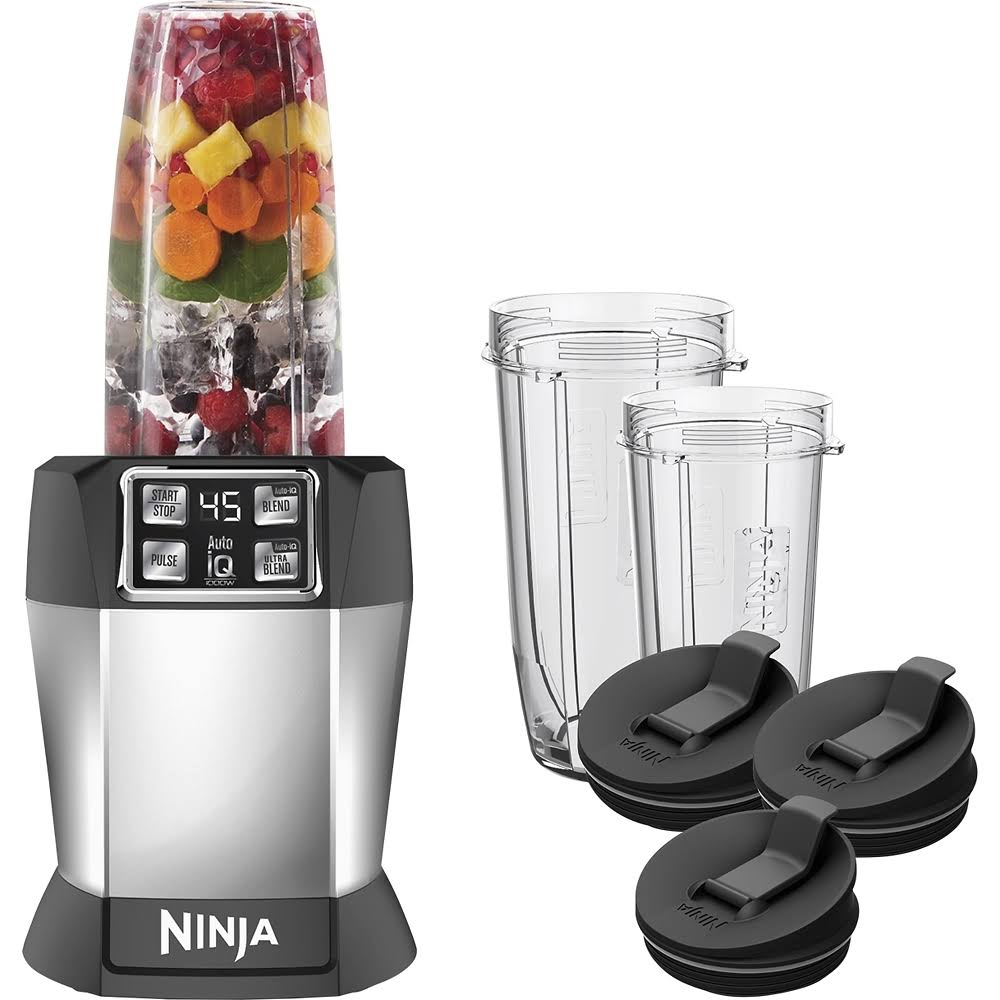 Nutri Ninja BL482 Auto-iQ Blender 1000 Watts, Black (Renewed)