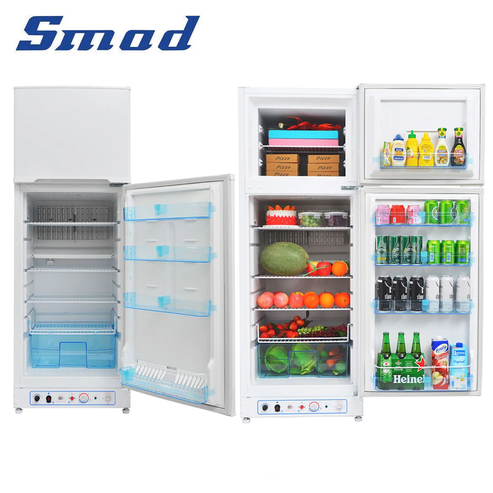 Smad 9.3 Cu ft Propane Refrigerator LPG Cottage Cabin Camper Gas Fridge RV Home