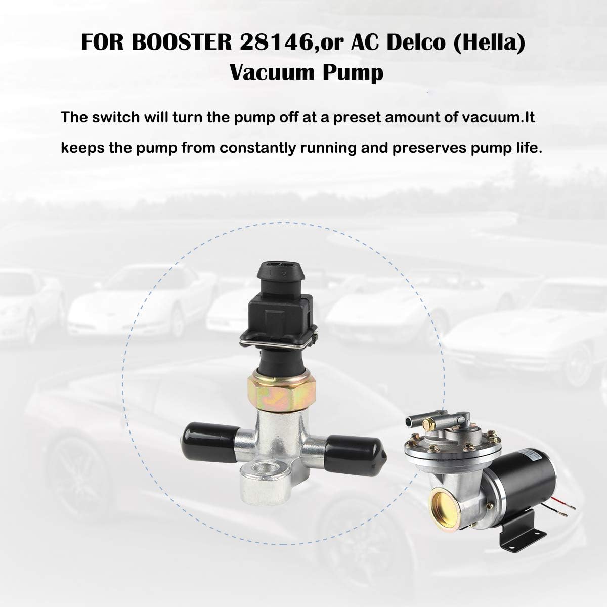 Dracarys 28146 Electric Vacuum Pump Kit For Brake Booster Vacuum Pump Electric Vacuum Pump For Brakes