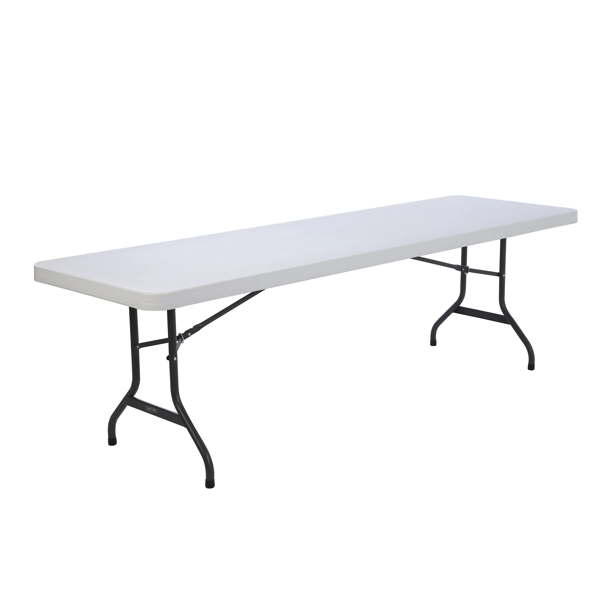 Lifetime 8 Foot Rectangle Folding Table, Indoor/Outdoor Commercial Grade, White Granite (22980) - Curated Treasures Market