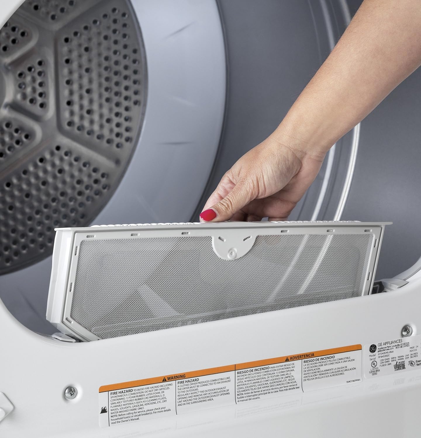 GE Appliances GTD42EASJWW, White