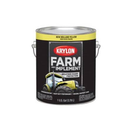 Krylon K01975000 Farm u0026 Implement Paint New Holland Yellow Gallon (Case of 4)