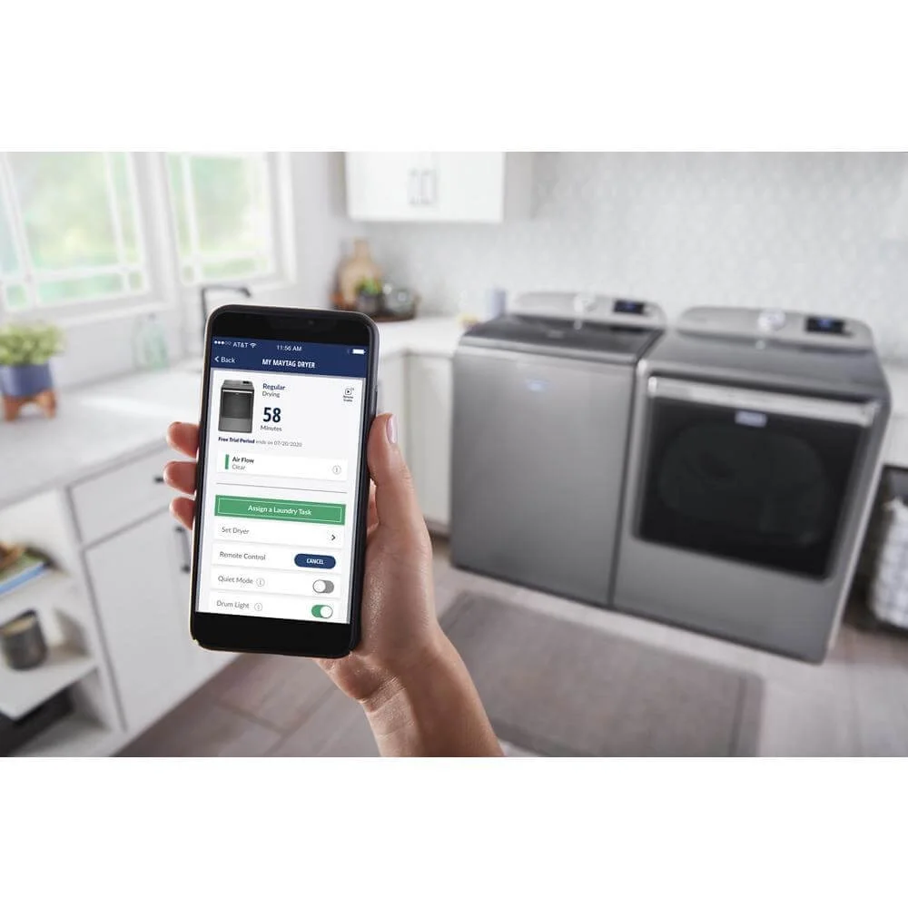 Maytag MED8230HC 8.8 Cu. Ft. Slate Top Load Smart Electric Dryer