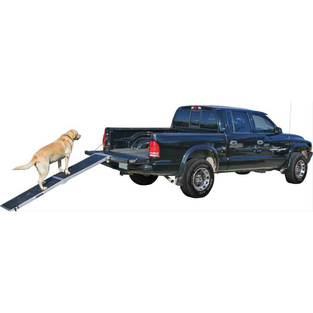 Lucky Dog 8 ft. Lightweight Extra Wide Folding Aluminum Pet Ramp - Pet Supplies online store